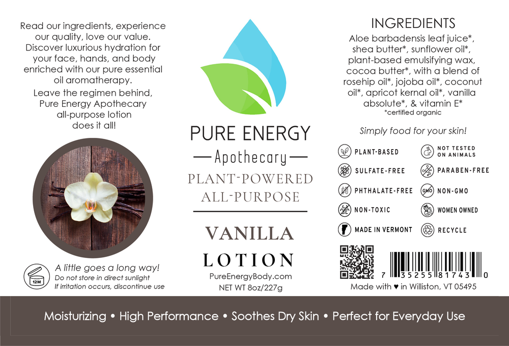 Natural Body Lotion (Vanilla)