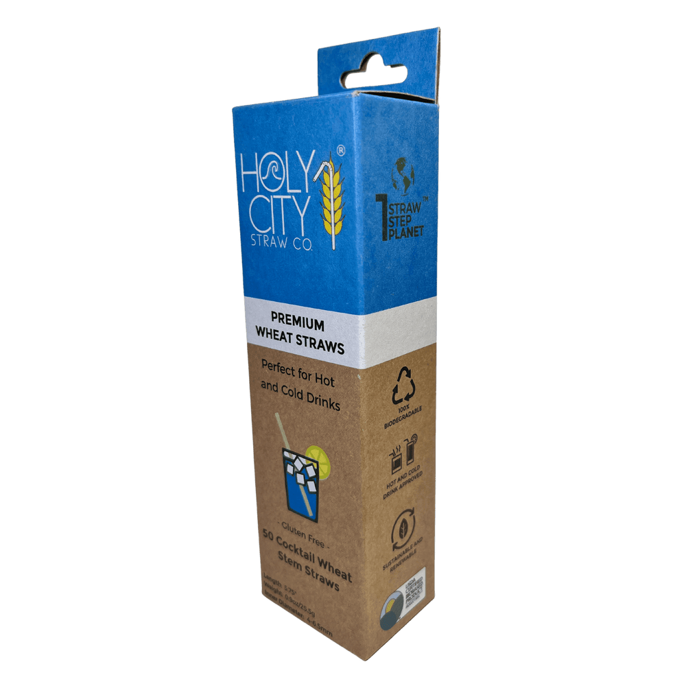 Cocktail Wheat Stem Drinking Straws | Inner Pack | 10 x 50ct. Boxes