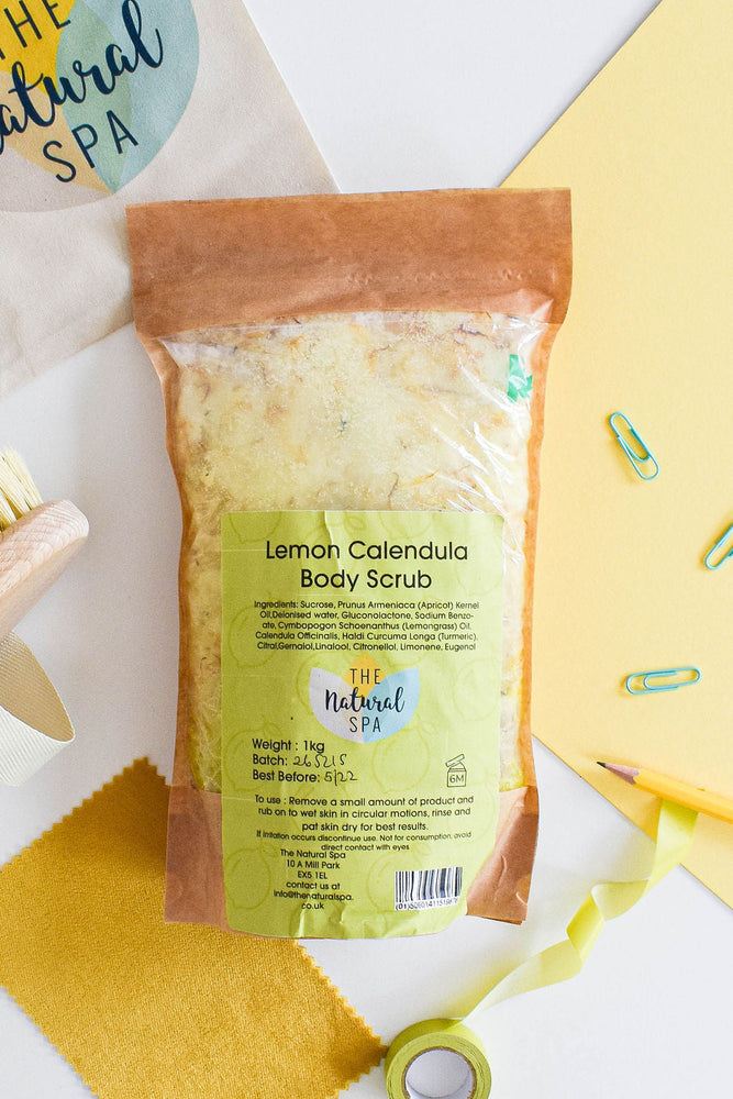 Lemon Calendula, Body Scrub - 3 different size option