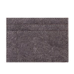 Coconut Leather Card Holder - Dark Grey