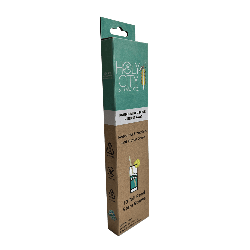 Tall Reed Stem Drinking Straws | Inner pack | 20 x 10ct. Boxes