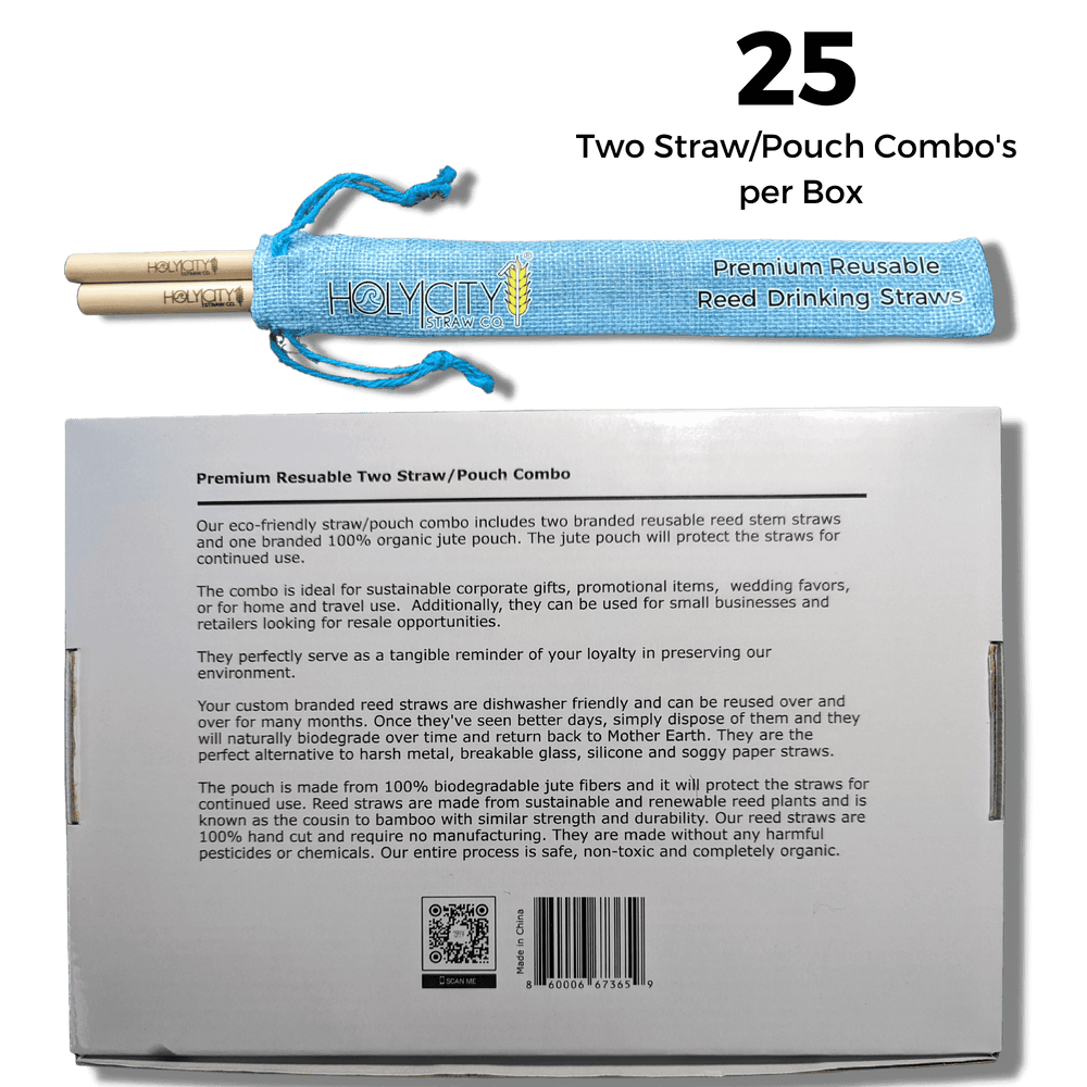 Tall Reed Straw/Pouch Combo | Inner Pack | 25ct.