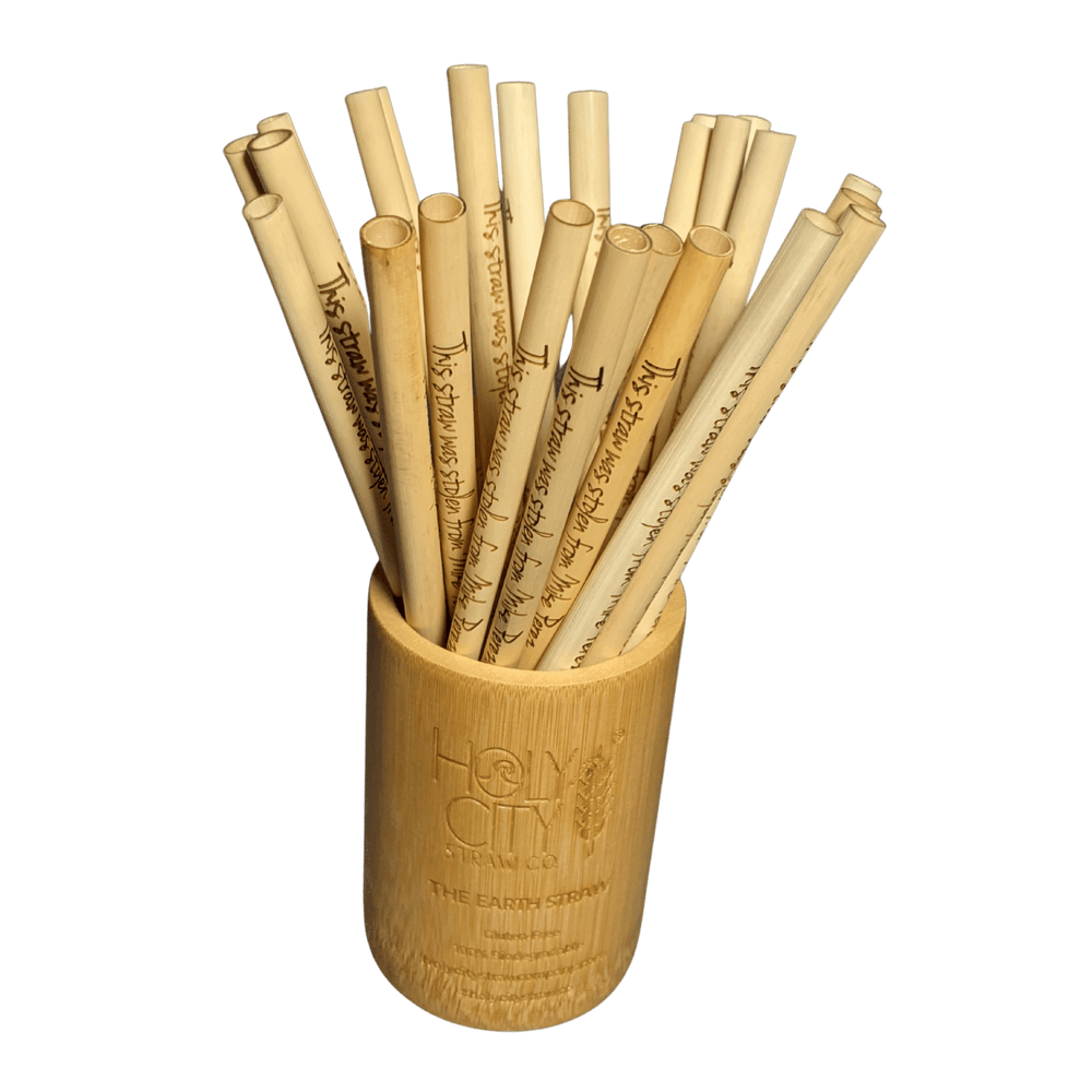 Bamboo Straw Holder