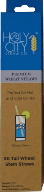 Tall Wheat Drinking Straws | Inner Pack | 10 x 50ct. Boxes