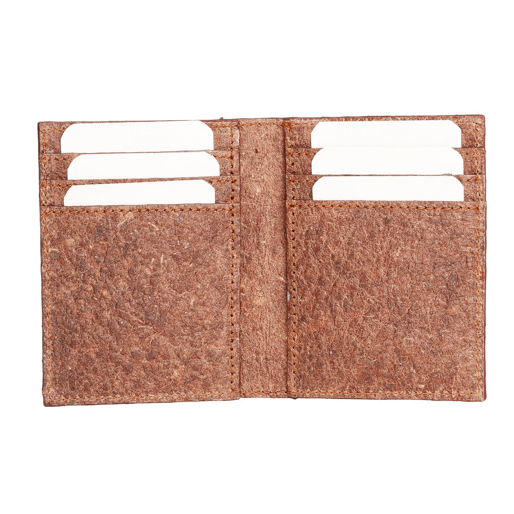 Coconut Leather Wallet - Cutch Brown