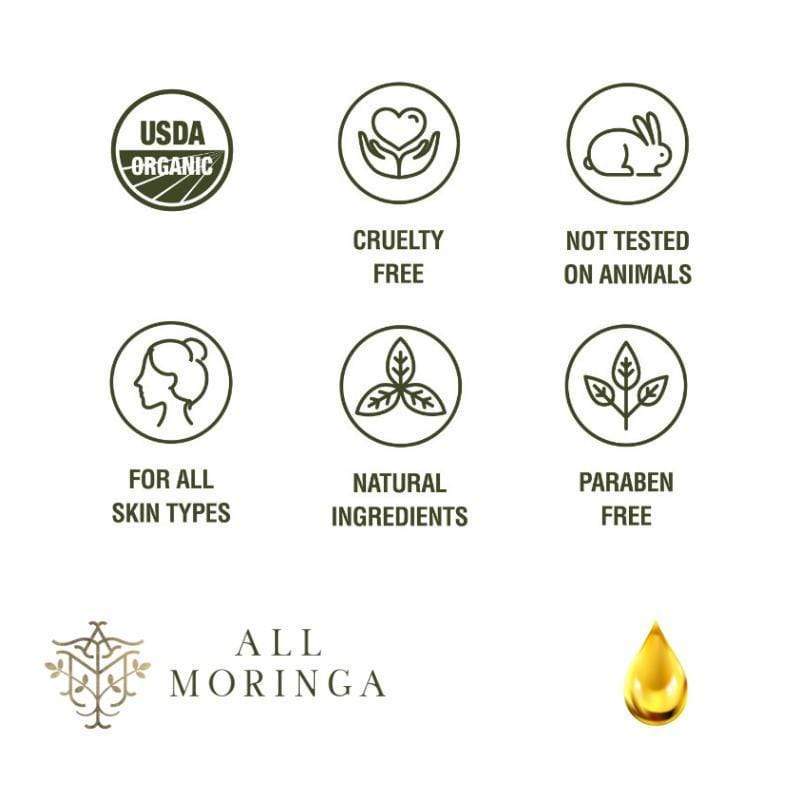 100% Organic Moringa Oleifera Cold Press Seed Oil