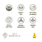 100% Organic Moringa Oleifera Cold Press Seed Oil