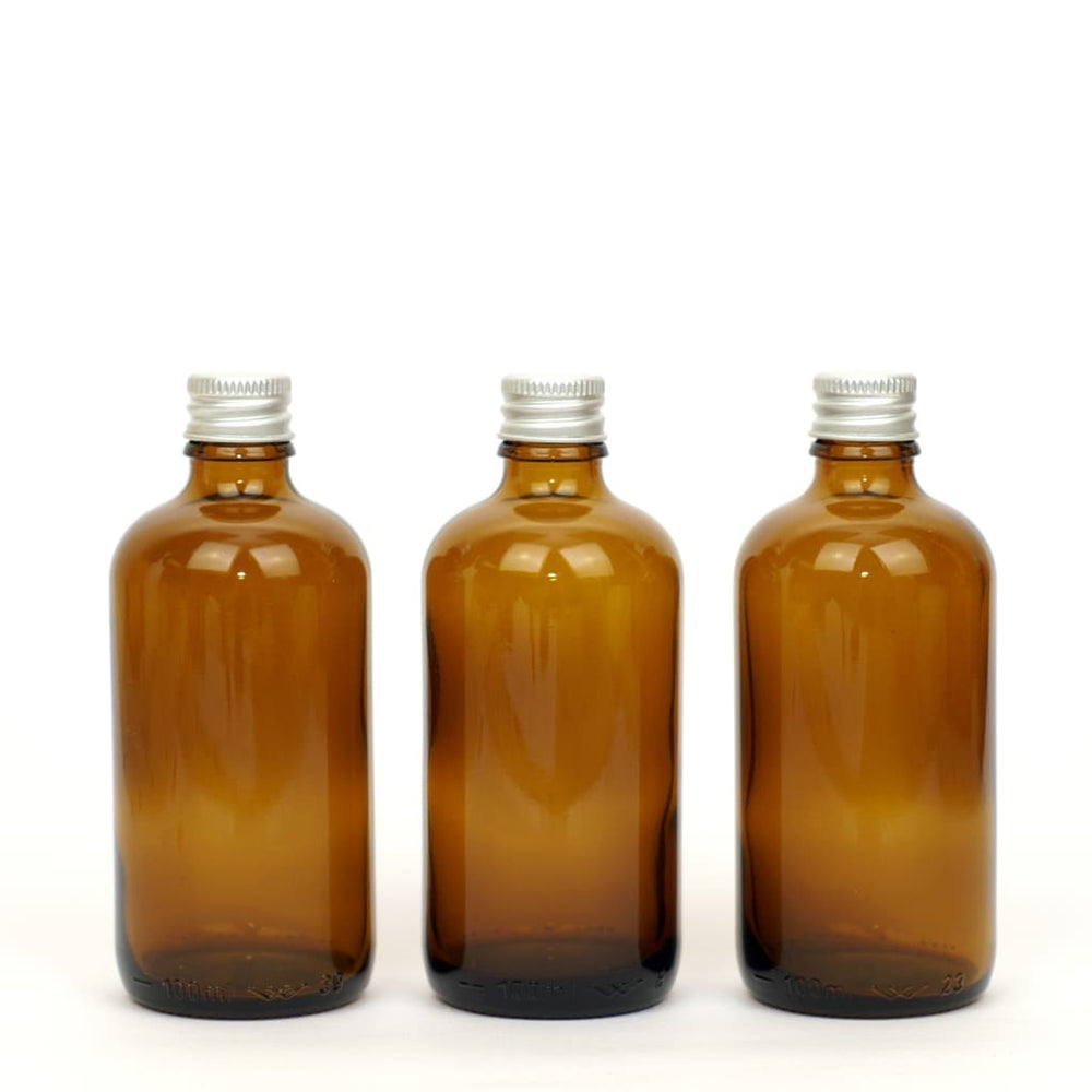 Amber Glass Refillable Bottles