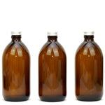 Amber Glass Refillable Bottles