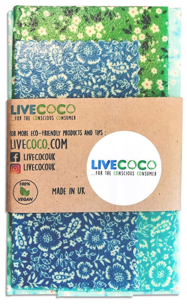Vegan Eco Food Wraps (4 Pack)