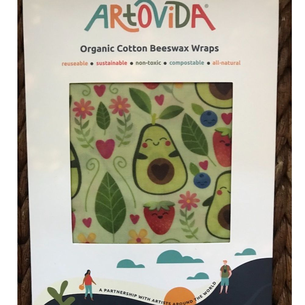 Beeswax Wraps -  Avocado (Set of 3)