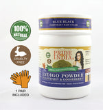 Herbal Indigo Hair Color Powder w/ Gloves - Blue Black