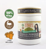 Herbal Indigo Hair Color Powder w/ Gloves - Soft Black