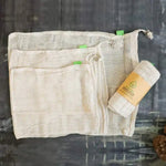 Set of 3 Organic Cotton Produce Bags
